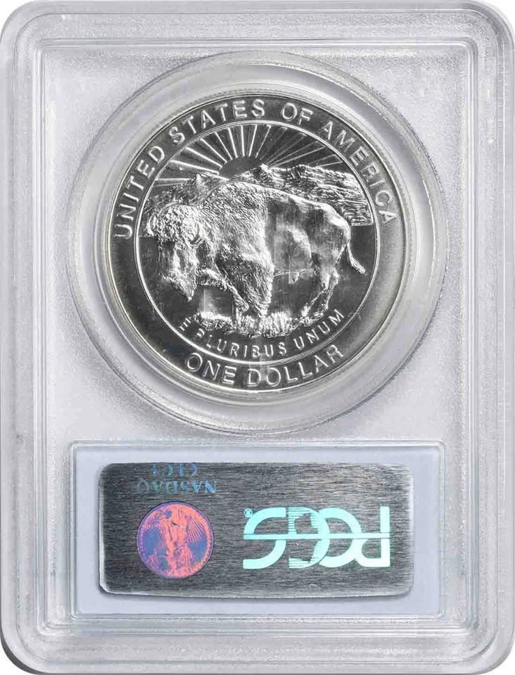 1999-P Yellowstone Commemorative Silver Dollar MS70 PCGS - Image 2 of 2