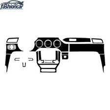 31pcs Glossy Piano Black Full Interior Dash Trim Kits For Ford Mustang 2015-2023