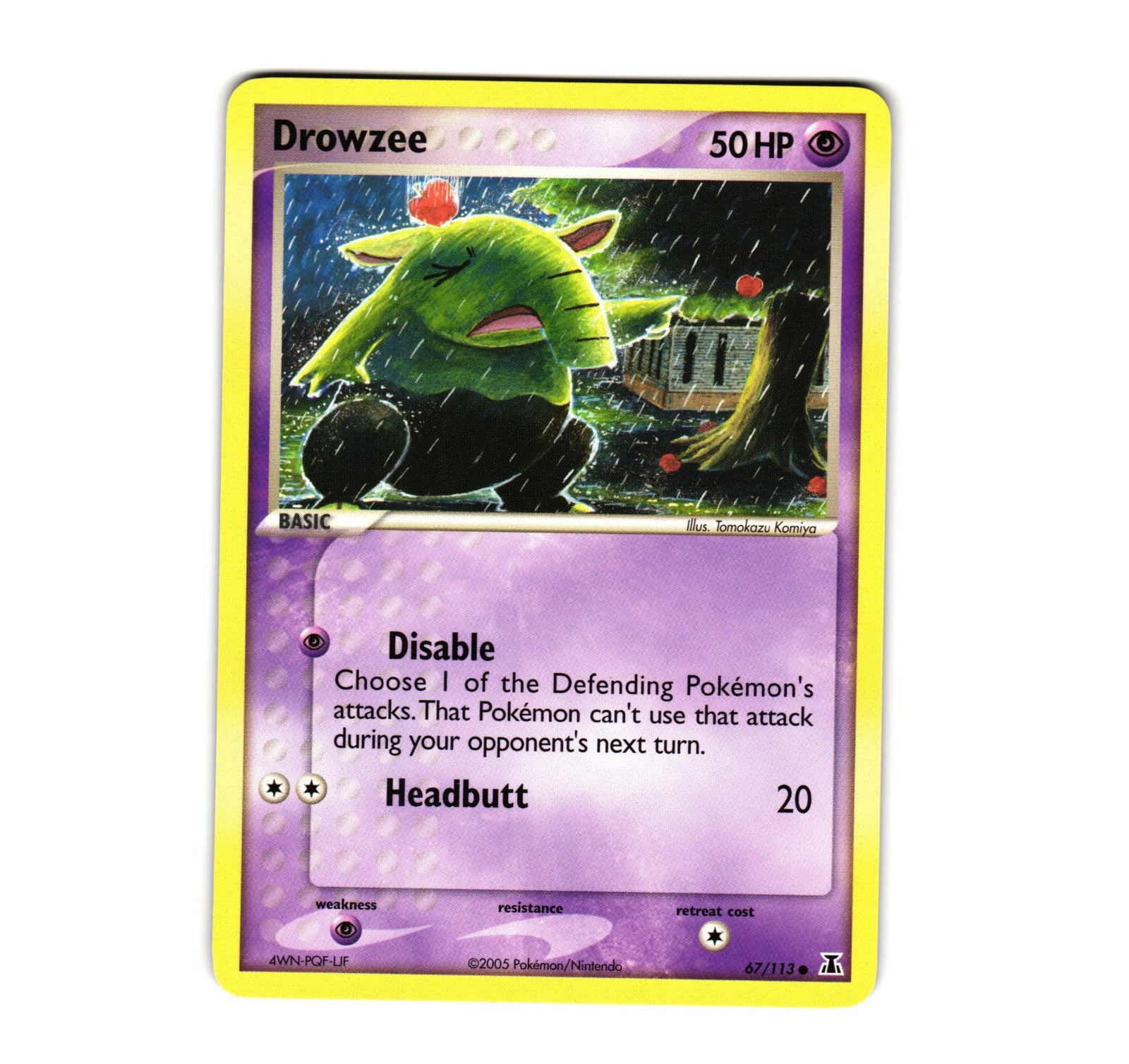 Pokemon Drowzee 67/113 Delta Species Common NM