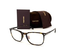 Tom Ford FT5699-B 052 Havana / Clear Blue Block 55mm Eyeglasses TF5699