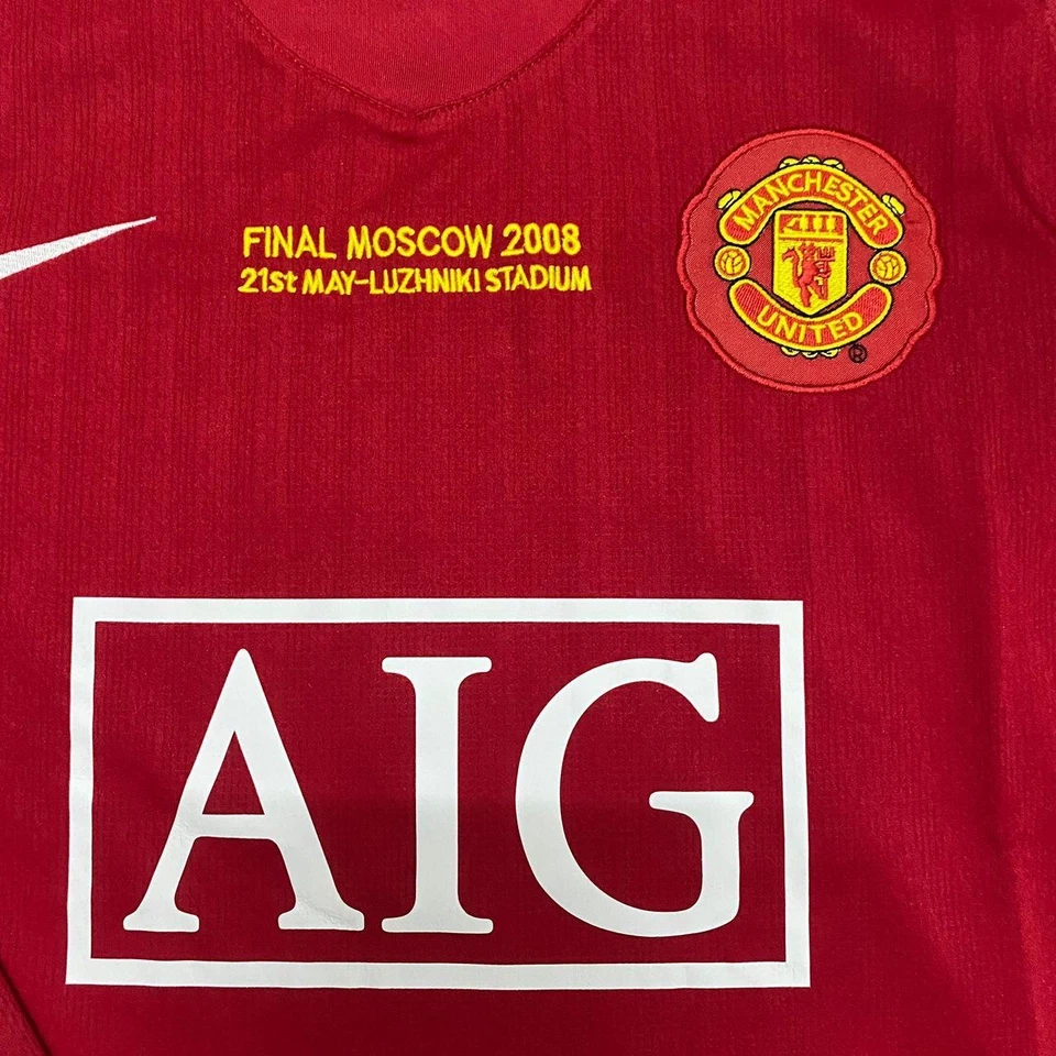 Camiseta Manchester United 2007/2008 local manga larga - Cristiano Ronaldo #7 - Imagen 3 de 4