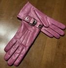 Coach SOHO Pink Leather Gloves NWT 6 1/2 Silver Buckle MFSRP $128 — photo 6