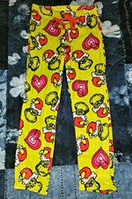 Grinch Juniors medium Fleece Pajama Pants Drawstring