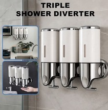 Triple Wall Mounted | Soap Dispenser For Bathroom Shower | Shampoo Lotion Holder