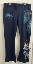 NWT Ed Hardy Blue Sweatpants Size 2XL