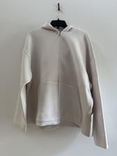 NWT LULULEMON Sleek Spacer Full-Zip Hoodie Sweater, Large, Light Ivory