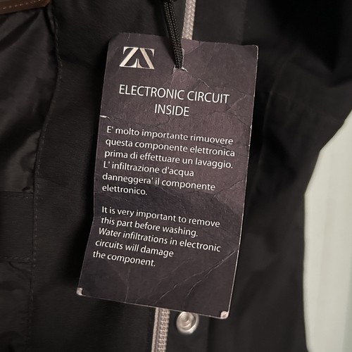 Zegna Size XXL Sport Tech Black iJacket Stereo System Coat, Wind Rain Resistant - Picture 19 of 24