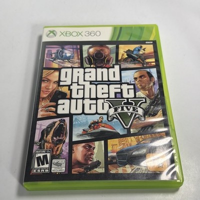Grand Theft Auto V Microsoft Xbox 360 CIB Complete 2 Disc Set Map Manual Tested