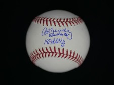 AL BUMBRY SIGNED OFFICIAL MAJOR LEAGUE BASEBALL INSCRIBED 