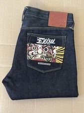 EVISU LOT.  2017 Regular Tapered Selvedge Jeans Men's W34 L34 (E4833)