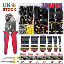 708Pcs Car Automotive Waterproof Electrical Wire Connectors Plug 1-6 Pin Kit UK