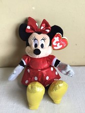 Ty Sparkle Disney Minnie Mouse Glitter Bean Bag Plush Stuffed Animal Toy