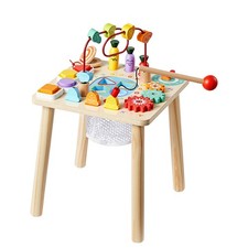 8 - in - 1 Wooden Activity Table for Toddlers 1 - 3 Years, Learn  Play Desk