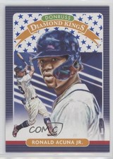 2020 Panini Donruss Diamond Kings Independence Day Ronald Acuna Jr #8 7eo