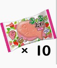 ×10 Japanese Popular Taiyaki chocolate Wafers snacks Air in chocolate strawberry