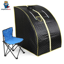 Dampfsauna Mobile Heimsauna Wärmekabine Mini Sauna Sitzsauna Gartensauna-Mini-Sa