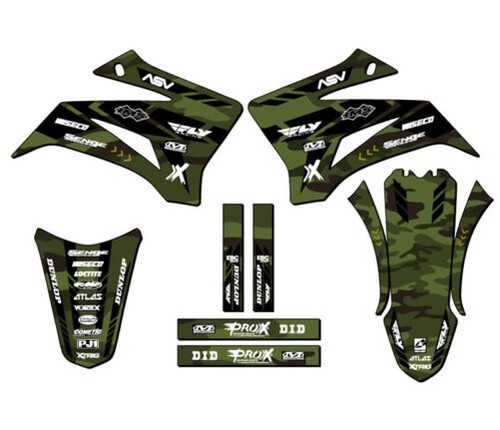 2008-2022 Ttr 125 Apache Grün Senge Grafiken Set Kompatibel Mit Yamaha - Picture 1 of 10