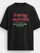 Zara T-Shirt Uomo M Disegno Ispirazione Capolavoro Heritage diventa il futuro