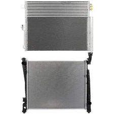Radiator & AC Condenser Cooling Kit For 11-16 Jeep Grand Cherokee Dodge Durango
