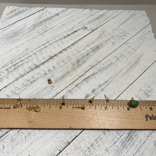 14K Gold Lot, Earrings, 3.3 Grams, Stones, Too - Picture 2 of 7