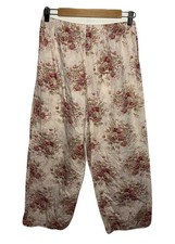 Laura Ashley Vintage Cottage Core 100 Cotton Floral Pants Women  s Size Medium