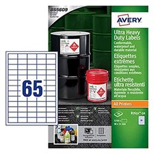 (TG. 210 x 297 mm) Avery B7651-50 Etichette adesive GHS ultra resistenti, imperm