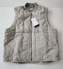 Nike Life Padded Work Gilet Mens Full Zip Jacket Vest Cotton size Large New 