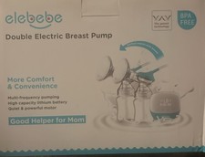 NEW DOUBLE ELECTRIC BREAST PUMP BPA FREE USB CHARGING FD32 ELEBEBE BBT-1130