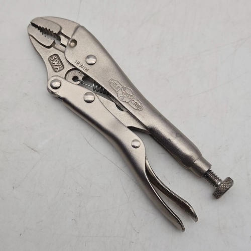 Irwin Vise-Grip 5WR Feststellzange 5" lang 1-1/8" Kapazität gebogene Backe - Bild 1 von 10