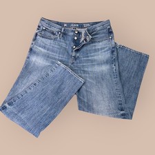 J. Crew Womens Straight Blue Washed Jeans 1984 Slouchy Size 30 Button Fly Cotton