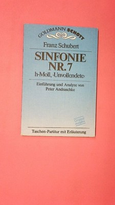 169353 Franz Schubert SINFONIE NR. 7 h-Moll ; Unvollendete