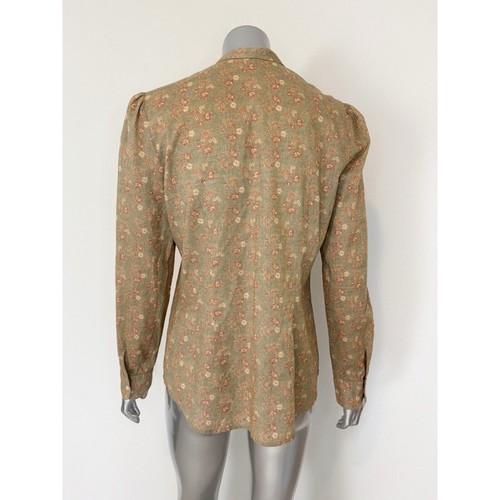 Lauren Jeans Co. Jabot Blouse Women’s Small Ruffled Front Button Down RARE - Picture 2 of 8