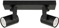Schwarz Moderne Spot Strahler Reflektor 2X35W/Gu10 IP20 28,5X8 [Cm]