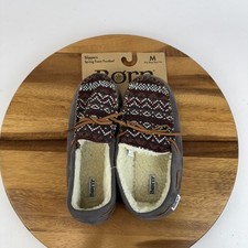 New Womens Born Moccasin Comfort Casual Lined House Slippers Size Medium 7-8