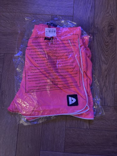 Donnay Mens Neon Pink Swim Shorts Trunks Size Small - Picture 6 of 8