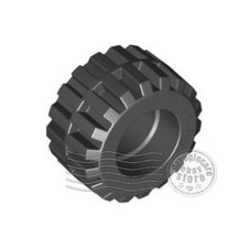 4x LEGO 87697 Ruota fuoristrada Ø21mm x12mm Nero | 4568644