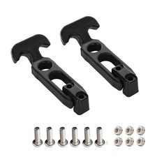 2 Pack Rubber T-Handle Hasp Draw Latch for Toolbox Cooler Golf Cart Black