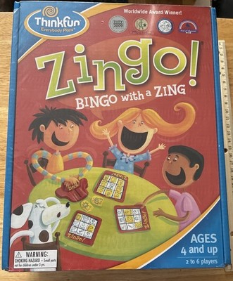 ThinkFun Zingo! Bingo with a Zing Game - Ages 4+ Have Fun & Learn - New Sealed