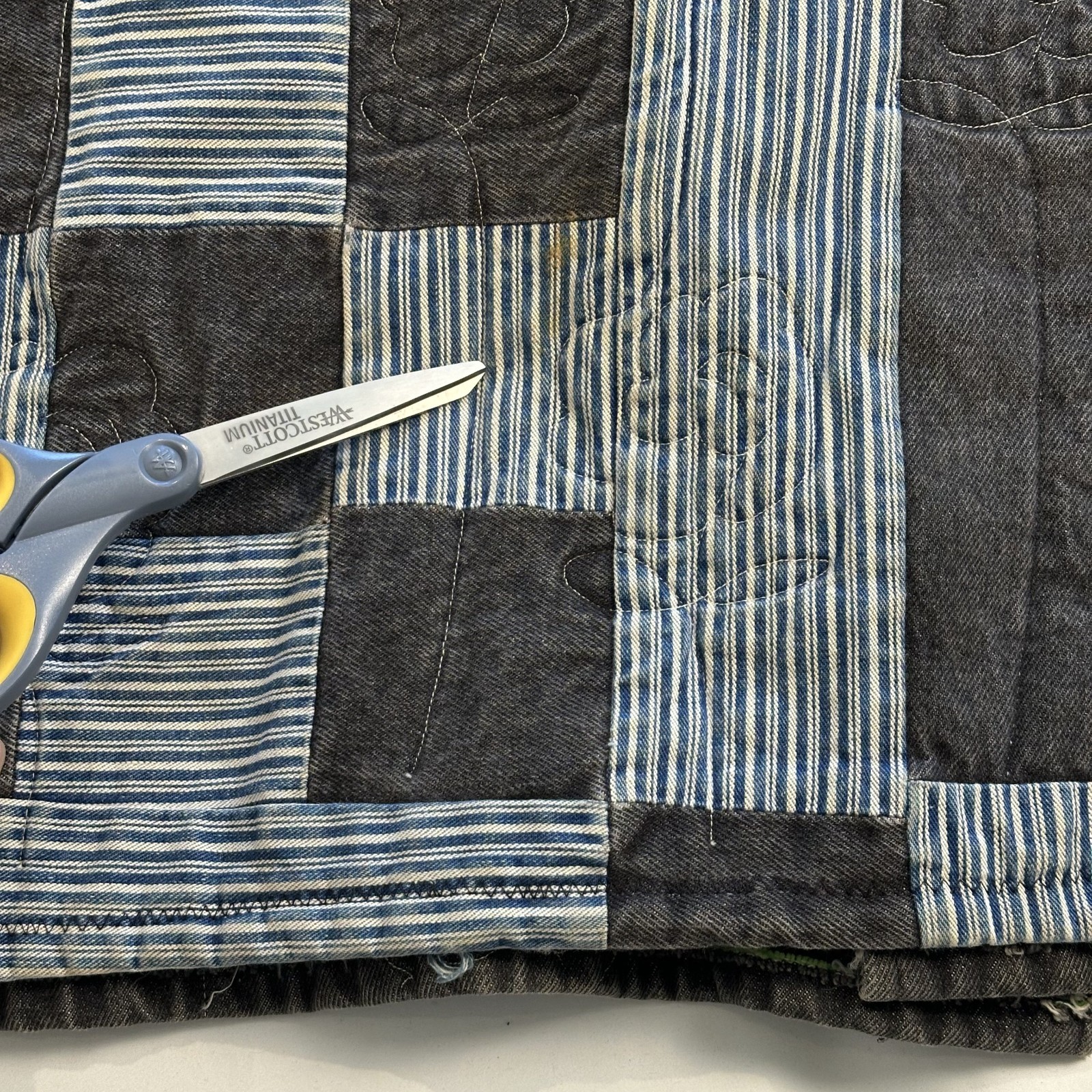 VTG Patchwork Granny Jacket Handmade Cottage Core… - image 16