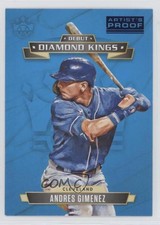 2021 Panini Diamond Kings Debut Artist Proof Blue Andres Gimenez #DDK-NM sh7