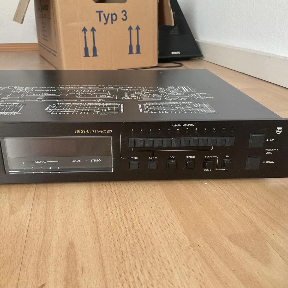 Sintonizador digital PHILIPS modelo 180 con manual de servicio