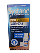 Systane Pro PF Dry Eye Triple Action Dry Eye Relief 0.34 FL OZ - Exp 05/2026