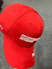 Puma Porsche Motorsport Red Racing Cap Adjustable Curved Brim Team Hat Nwt Puma Porsche Motorsport Red Racing Cap Adjustable Curved Brim Team Hat Nwt