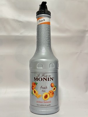Monin Pfirsich Frucht Mix Püree 1L - 50% echter Pfirsich, vegan, natürliche Aromen,