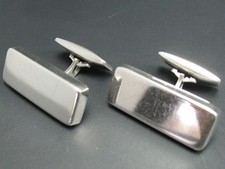 Manschettenknöpfe Silber 925 Georg Jensen Dänemark No 117 von ca. 1960 sehr groß