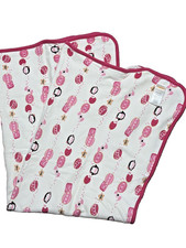 2015 Gymboree Peace Hope Love Pink Holiday Penguin Receiving Blanket