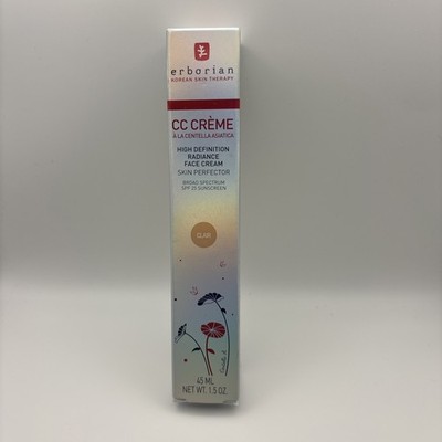 Erborian CC Creme High Definition Radiance Face Cream CLAIR 1.5 Oz -Open Box