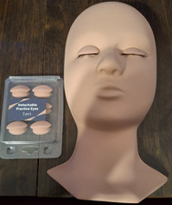 New Training Lash Mannequin with 3 Pair Pack Eyelid Kit