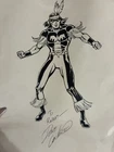 VINTAGE Thunderbird Original Art - Signed By DAVE COCKRUM (X-Men Co-Creator)