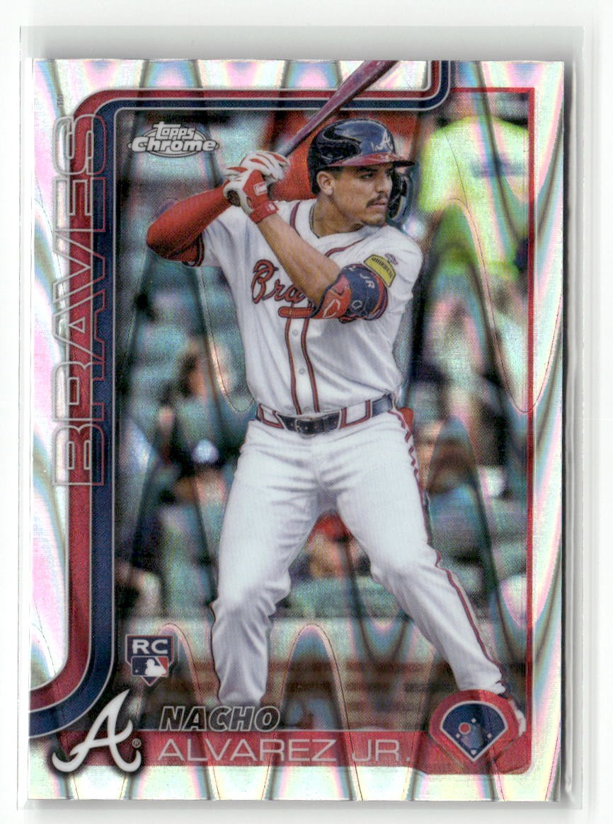 2025 Topps Chrome #75 Nacho Alvarez Jr. Raywave Refractors RC ROOKIE